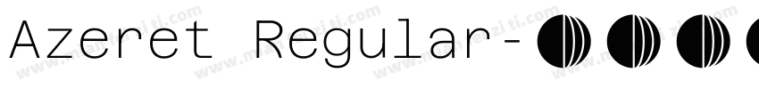 Azeret Regular字体转换